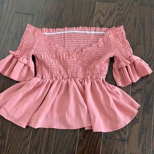 SHEIN size S pink babydoll top